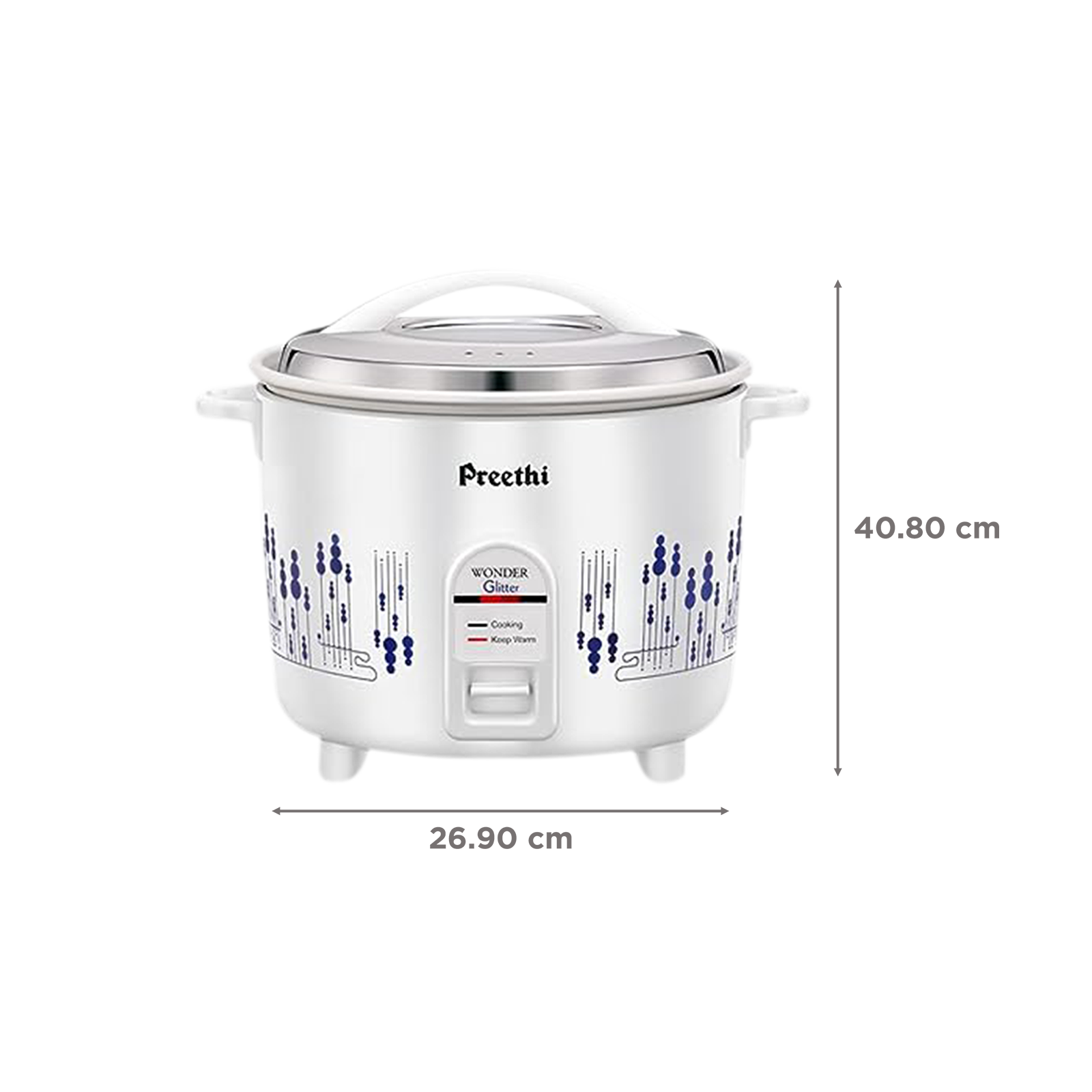 Preethi wonder glitter 2025 rice cooker 2.2 liter